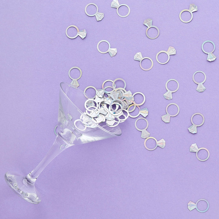 14g Diamond Ring Confetti | Hen Party Supplies UK Party Decorations 14g Diamond Ring Confetti
