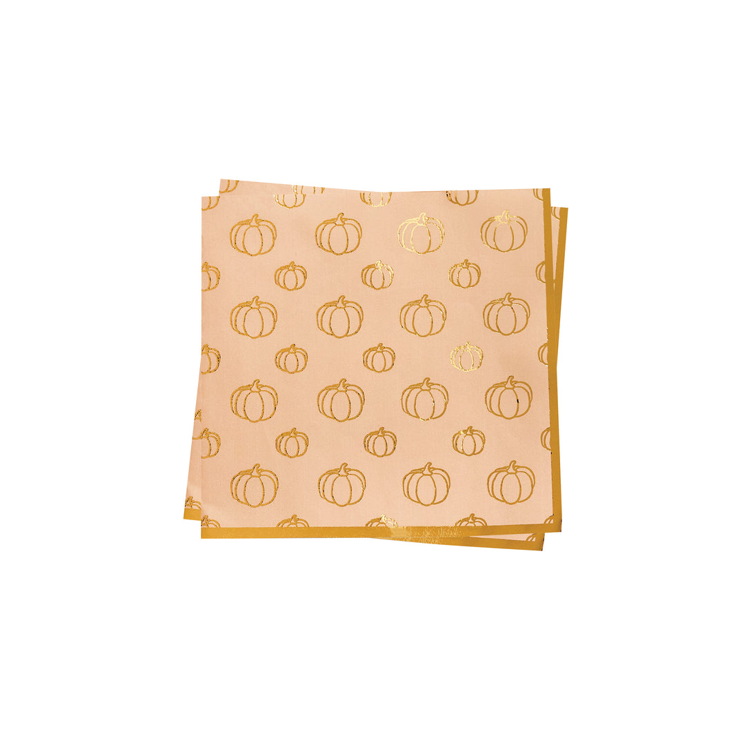 16 Pack Pumpkin Paper Napkins | Halloween Party Supplies UK Tableware 16 Pack Pumpkin Paper Napkins