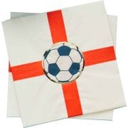 16pk Come On England Football Paper Napkins party napkins 16pk Come On England Football Paper Napkins Default