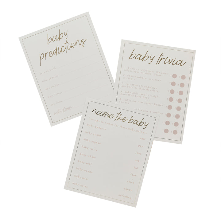 18 Pack Baby Predictions Cards | Baby Shower Supplies UK Party Games 18 Pack Baby Predictions Cards