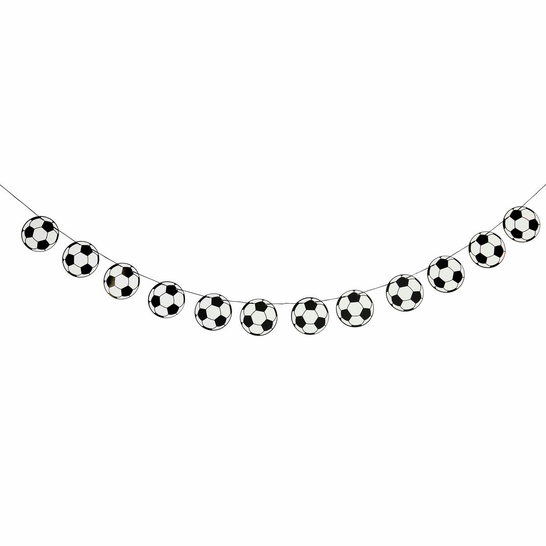 2.5m Football Garland | Football Party Supplies UK Party Decorations 2.5m Football Garland