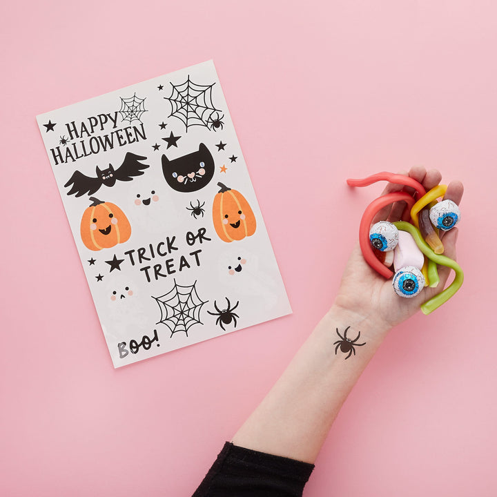 2 Pack Halloween Character Tattoos | Halloween Party Supplies UK Party Favours 2 Pack Halloween Character Tattoos