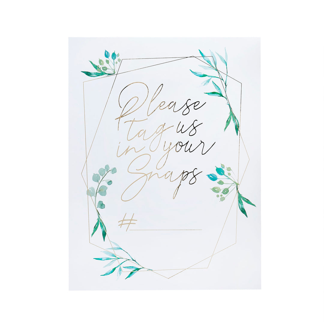 2 Pack Instagram Signs | Wedding Party Supplies UK Party Decorations 2 Pack Instagram Signs