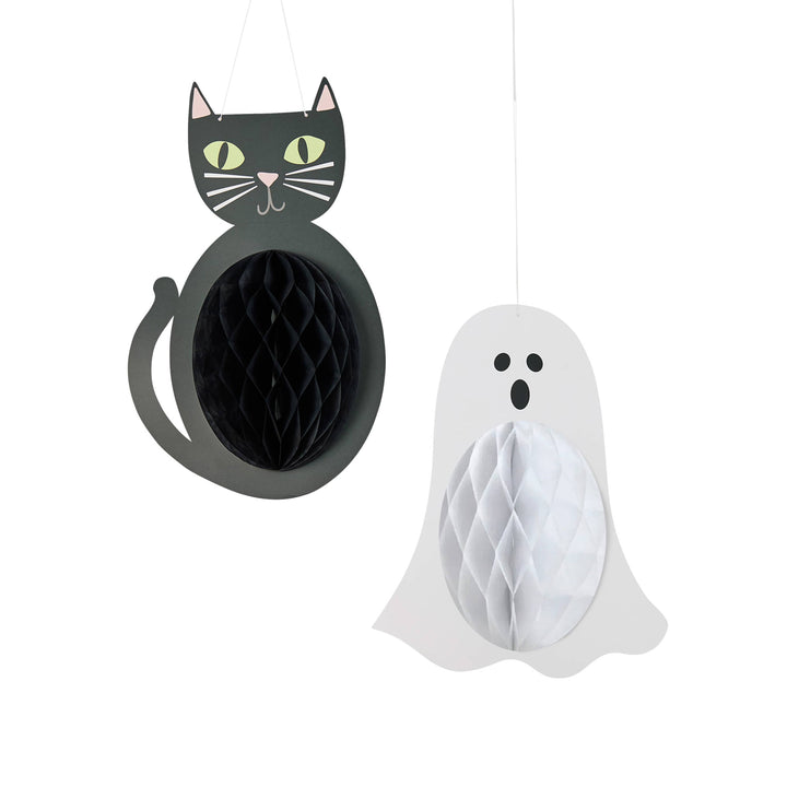 2 Pack Spooky Friends Honeycomb Set | Halloween Party Supplies UK Party Decorations 2 Pack Spooky Friends Honeycomb Set