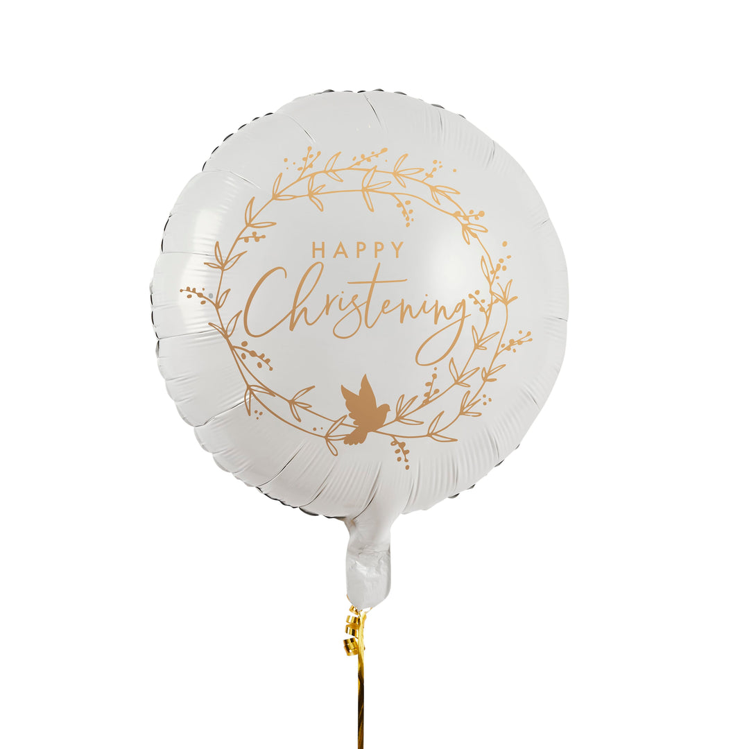 22" Happy Christening Foil Balloon | Christening Party Supplies UK Balloons 22" Happy Christening Foil Balloon