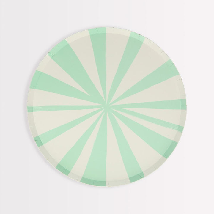 Mixed Stripe Side Party Plates x 8