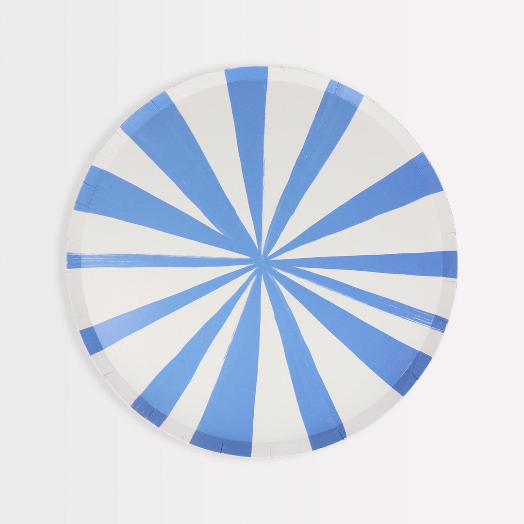 Mixed Stripe Side Party Plates x 8