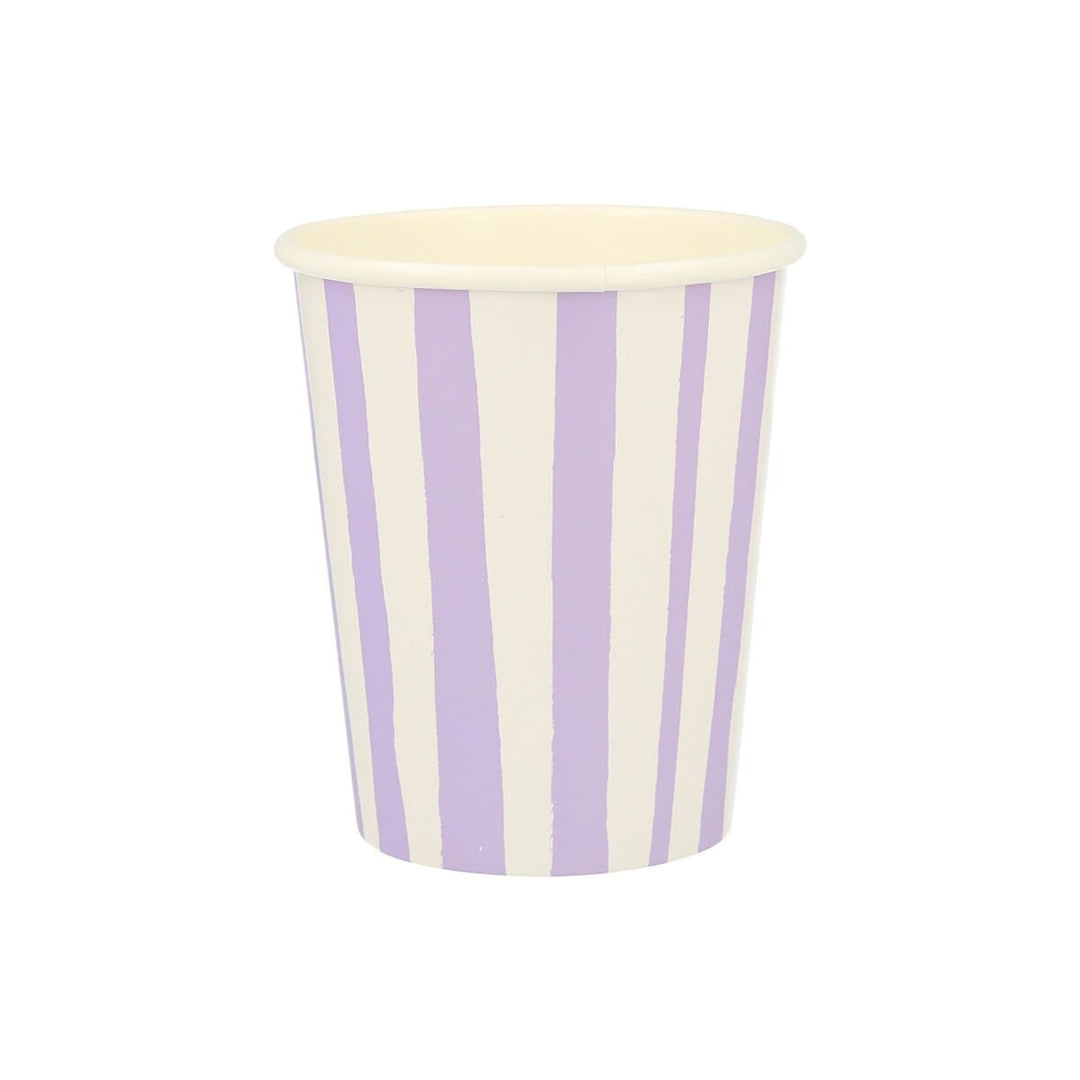 Mixed Stripe Party Cups x 8