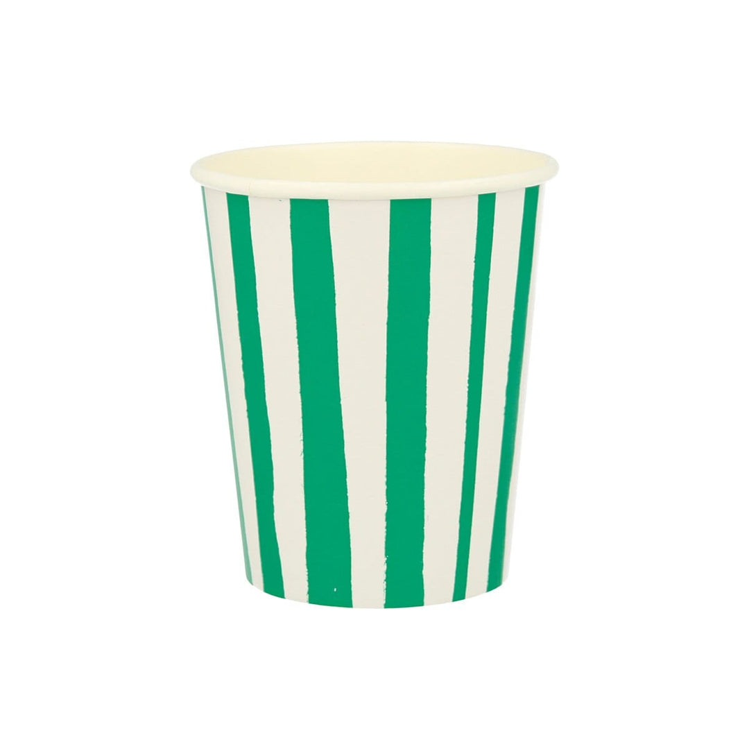 Mixed Stripe Party Cups x 8