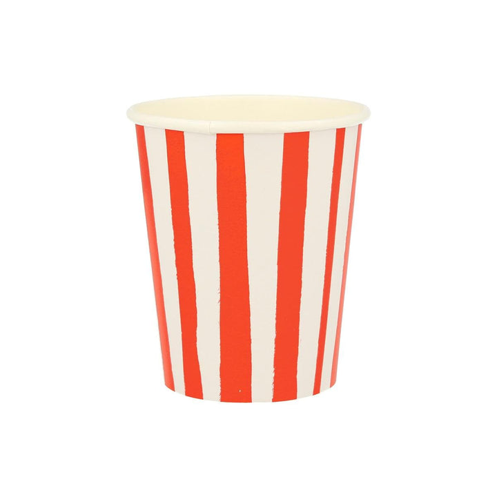 Mixed Stripe Party Cups x 8