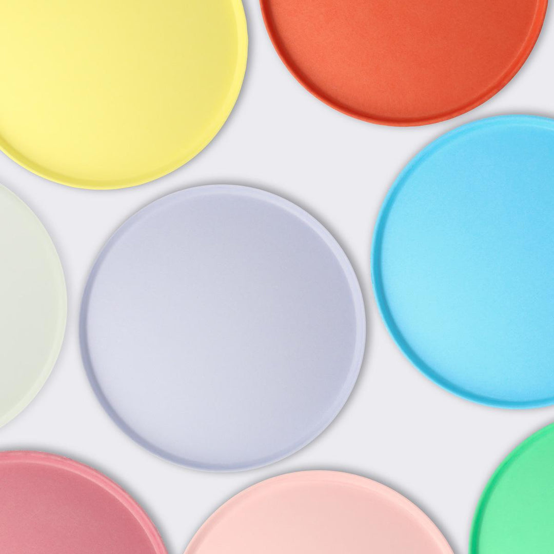 Bright Mix Compostable Large Party Plates x 8
