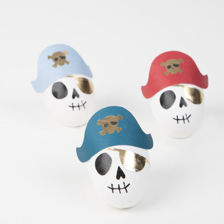 Pirate Skulls Surprise Balls x 3