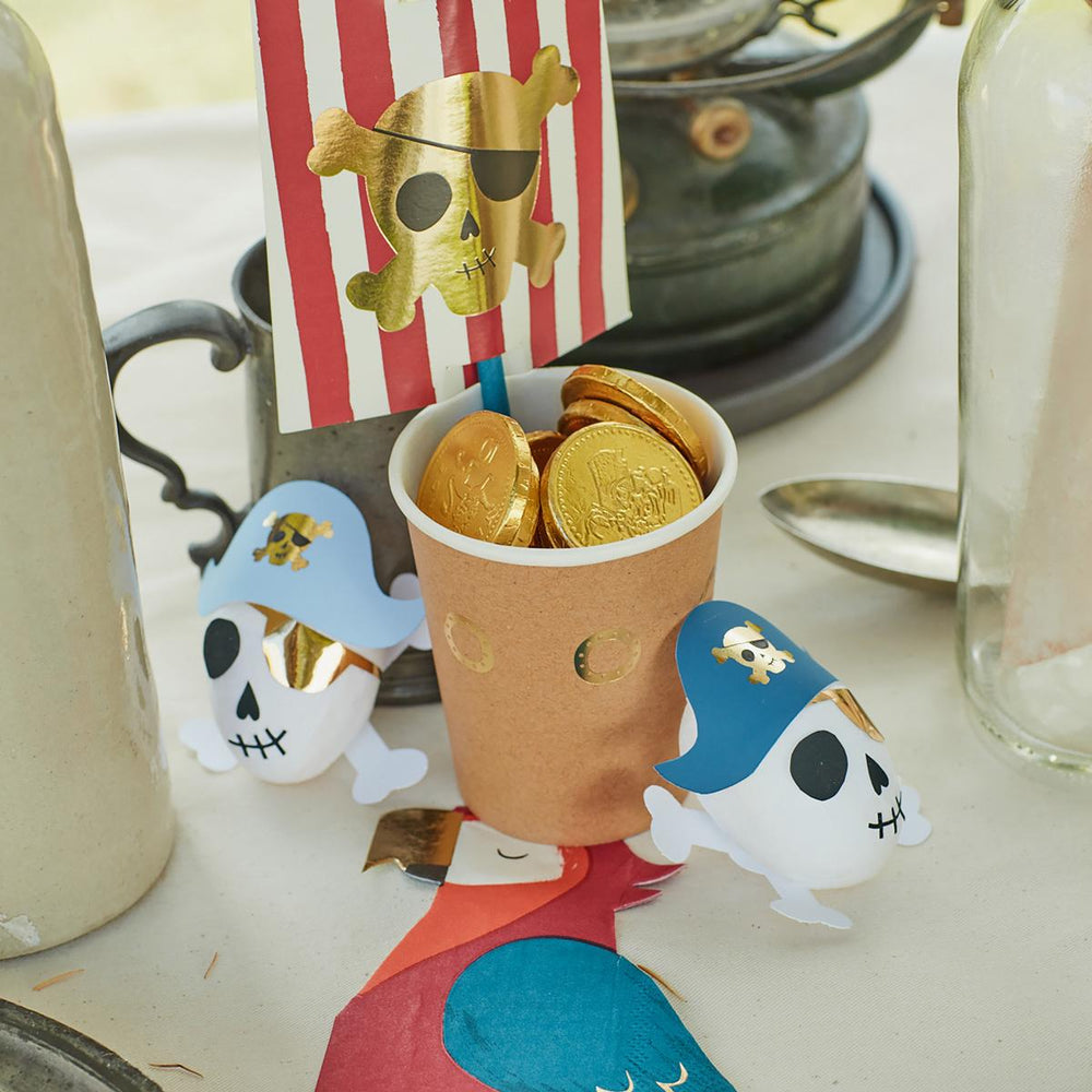 Pirate Skulls Surprise Balls x 3