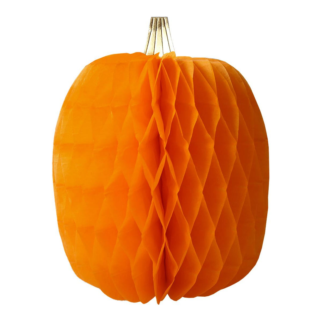 Honeycomb Pumpkin Party Decorations x 10