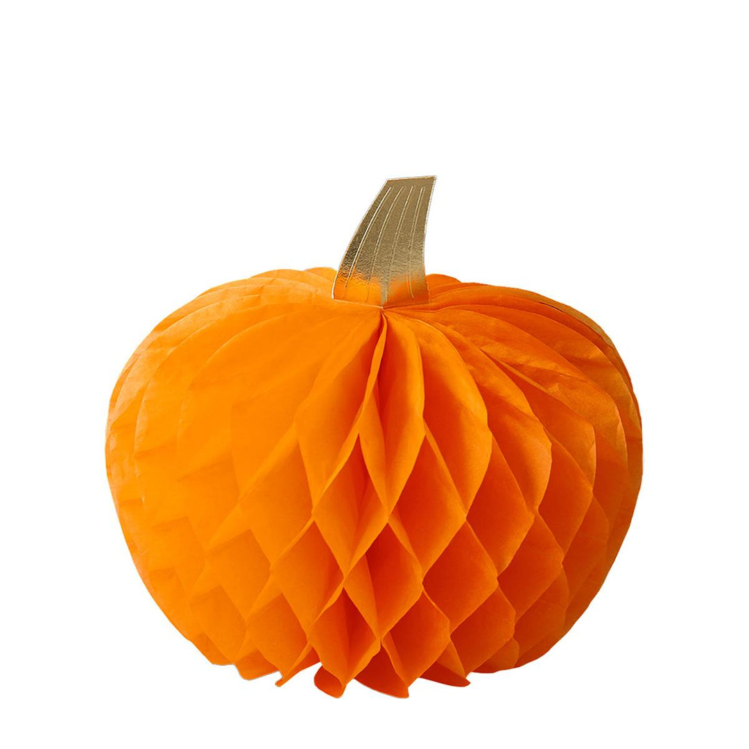 Honeycomb Pumpkin Party Decorations x 10