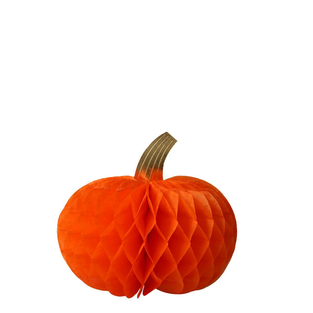 Honeycomb Pumpkin Party Decorations x 10