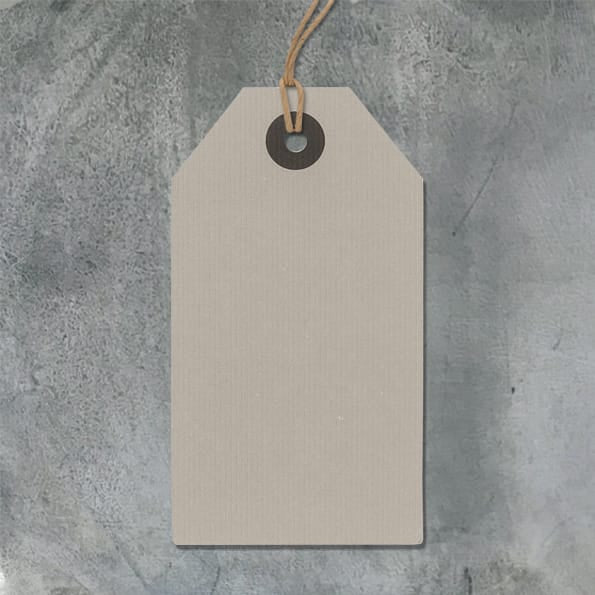 Large Grey Gift Label | East of India Gift Tags East of India Large Gift Label - Grey