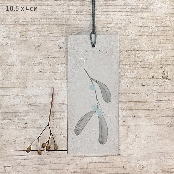 East of India Bird &amp; Berry Christmas Gift Tag - Mistletoe