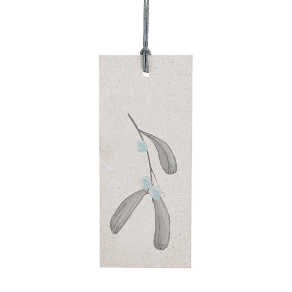 East of India Bird &amp; Berry Christmas Gift Tag - Mistletoe
