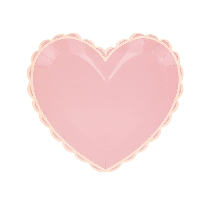 Pastel Heart Small Party Plates x 8 | Meri Meri party plates Pastel Heart Small Party Plates x 8