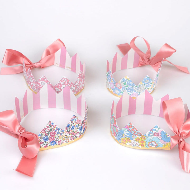 Liberty Print Luxury Party Crowns x 8