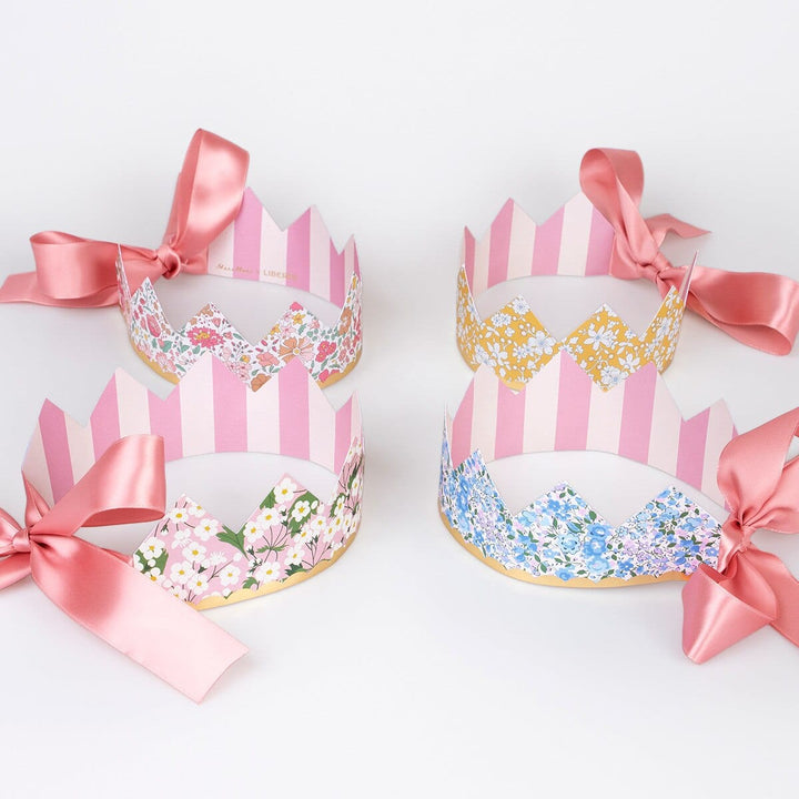 Liberty Print Luxury Party Crowns x 8