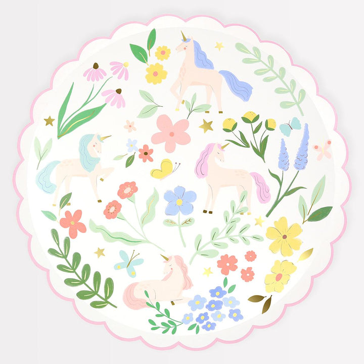 Meadow Unicorns Dinner Party Plates