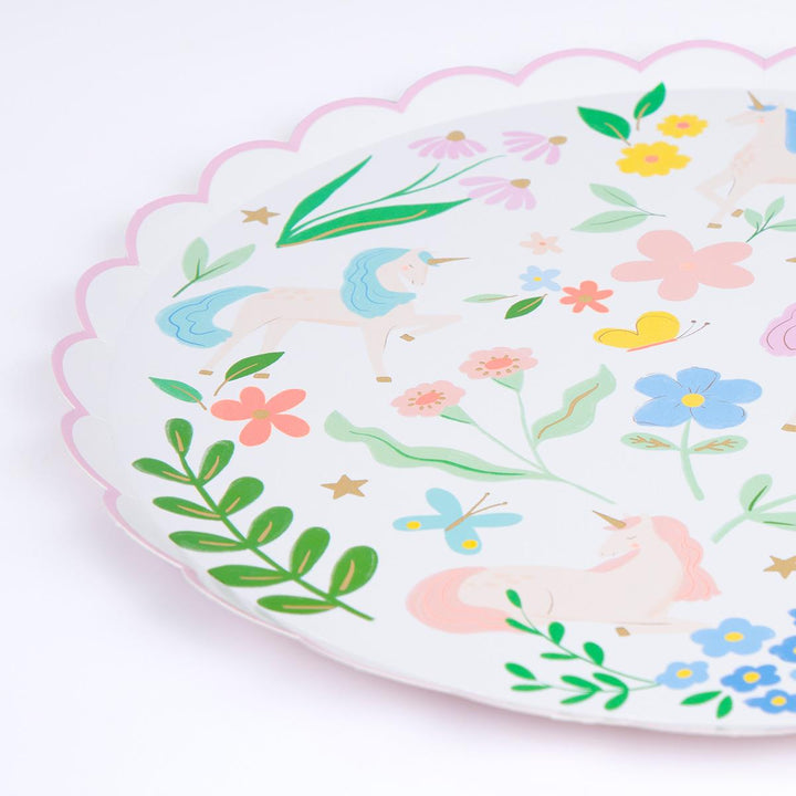 Meadow Unicorns Side Party Plates