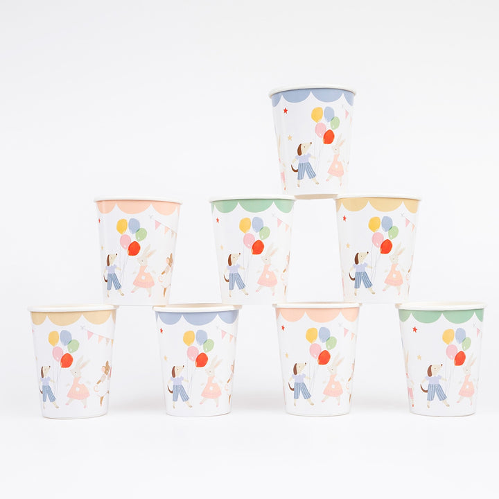Animal Friends Party Cups x 8
