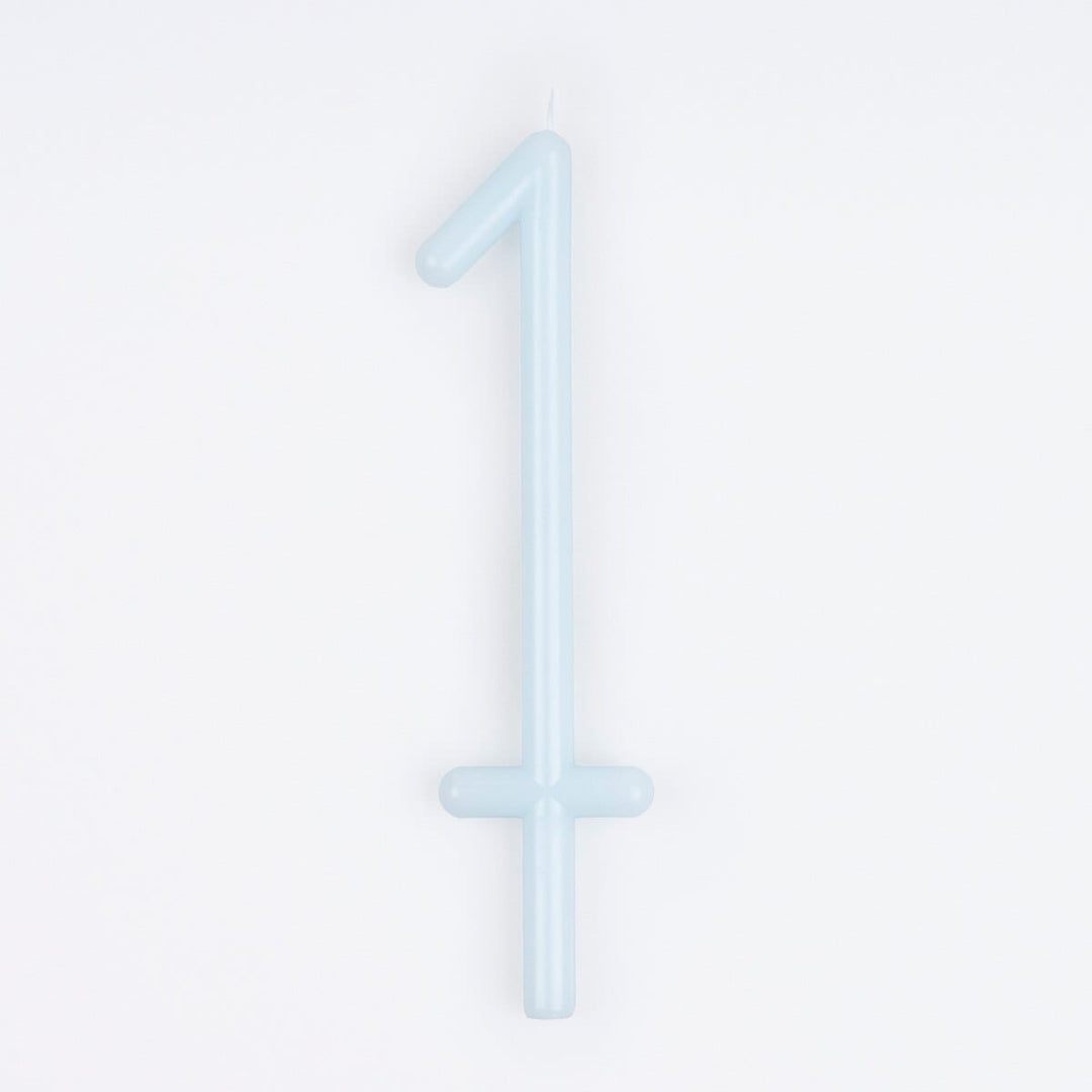 Slim Number 1 Cake Candle | Meri Meri Number Candles Birthday Candles Slim Number 1 Cake Candle