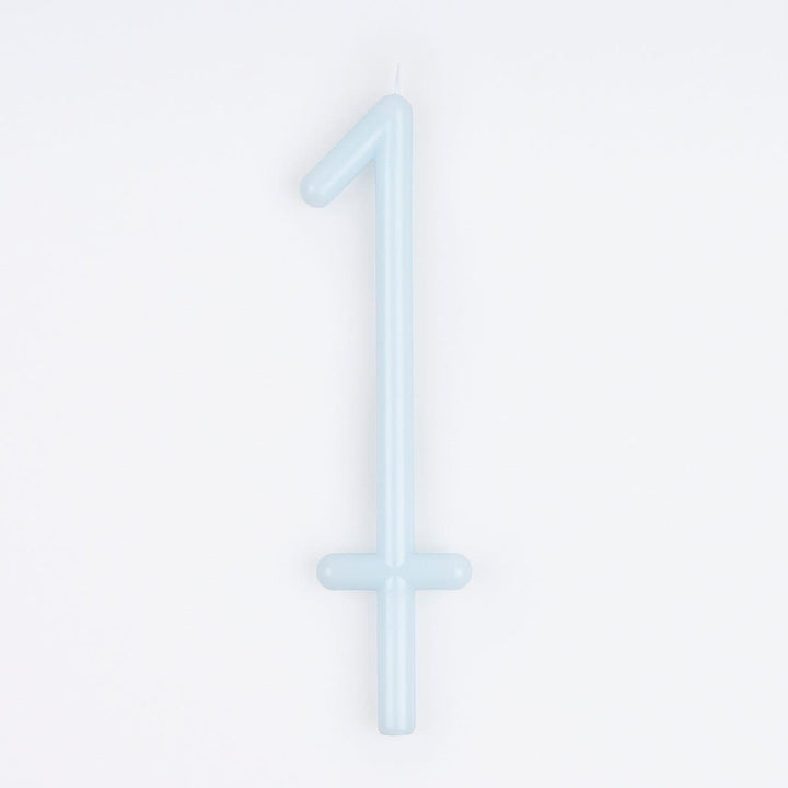 Slim Number 1 Cake Candle | Meri Meri Number Candles Birthday Candles Slim Number 1 Cake Candle