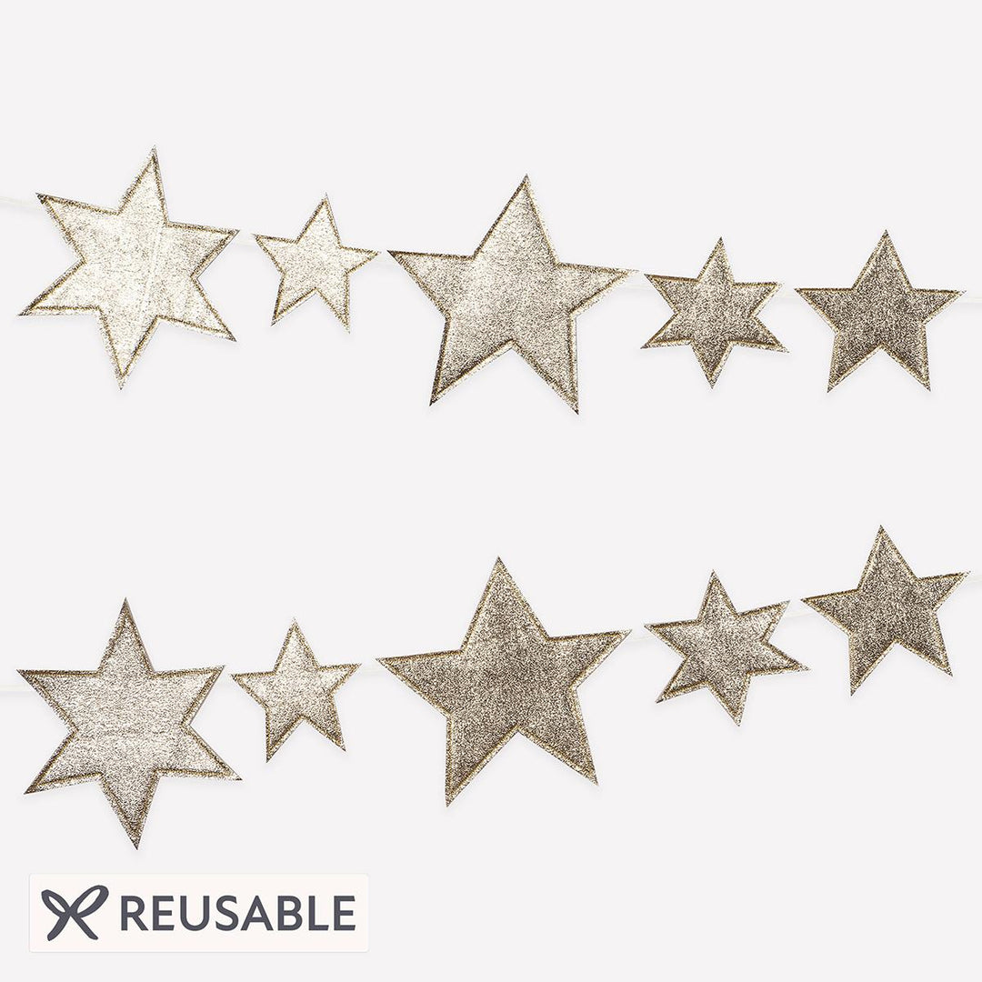 Fabric Star Party Garland