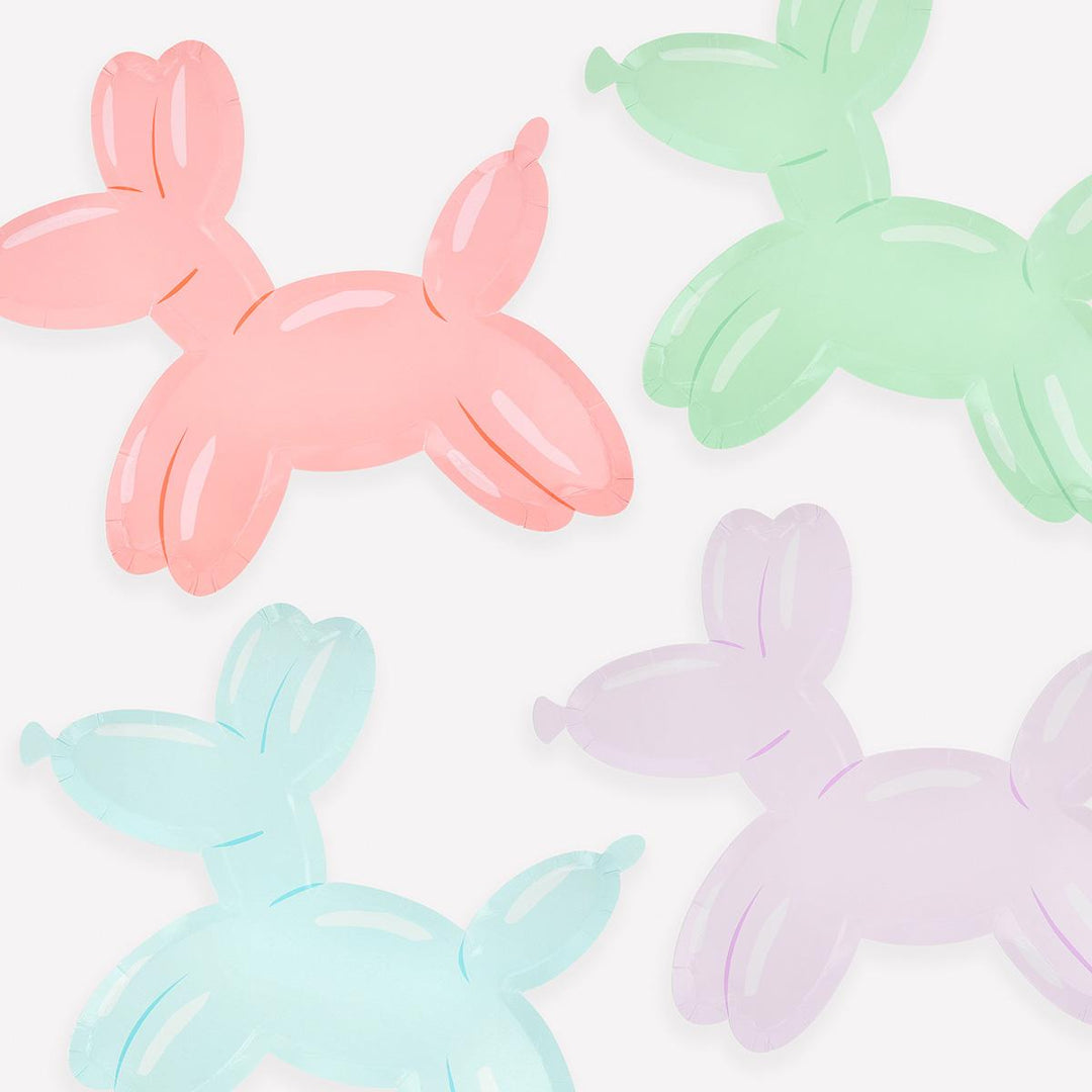 Balloon Dog Party Plates x 8 party plates Balloon Dog Party Plates x 8