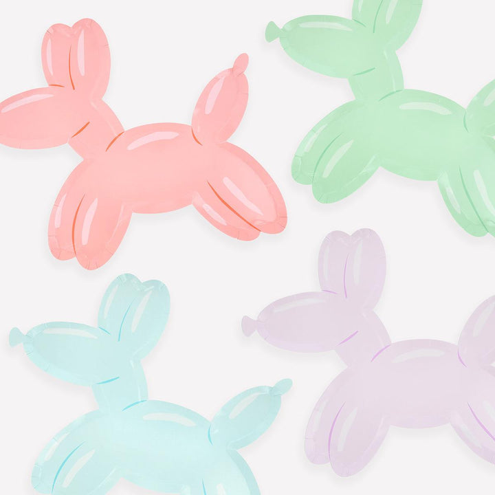 Balloon Dog Party Plates x 8 party plates Balloon Dog Party Plates x 8