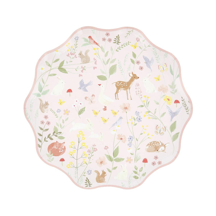 Little Animals Side Party Plates x 8 party plates Little Animals Side Party Plates x 8