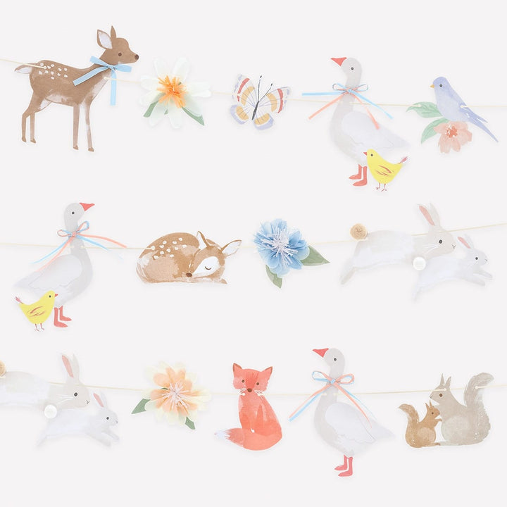 Little Animals Party Garland Set