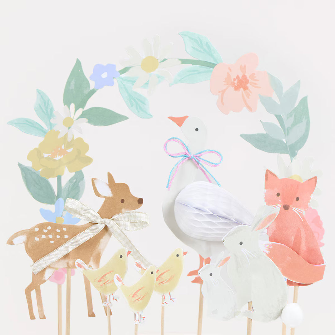 Little Animals Cake Toppers x 8