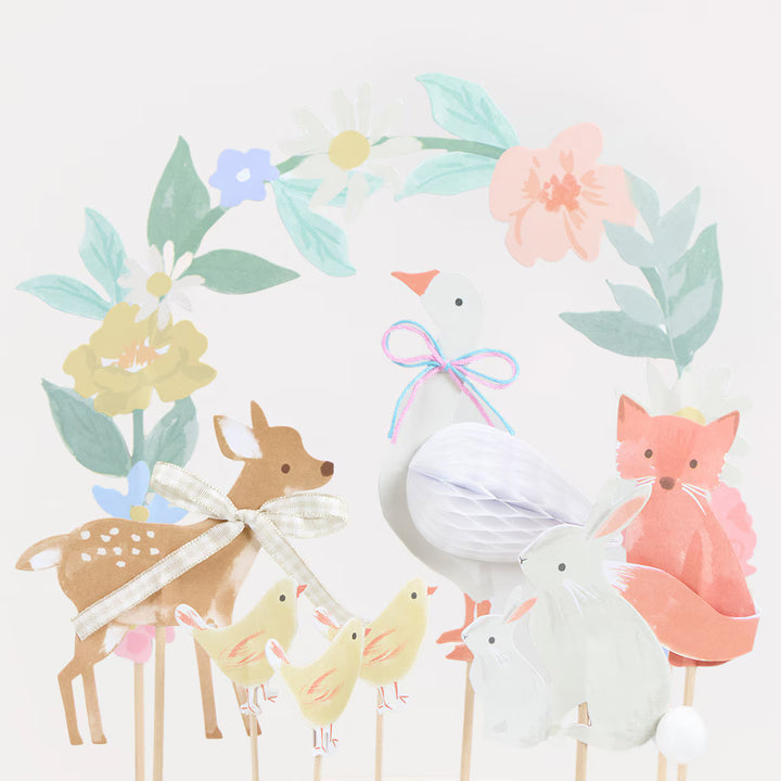 Little Animals Cake Toppers x 8
