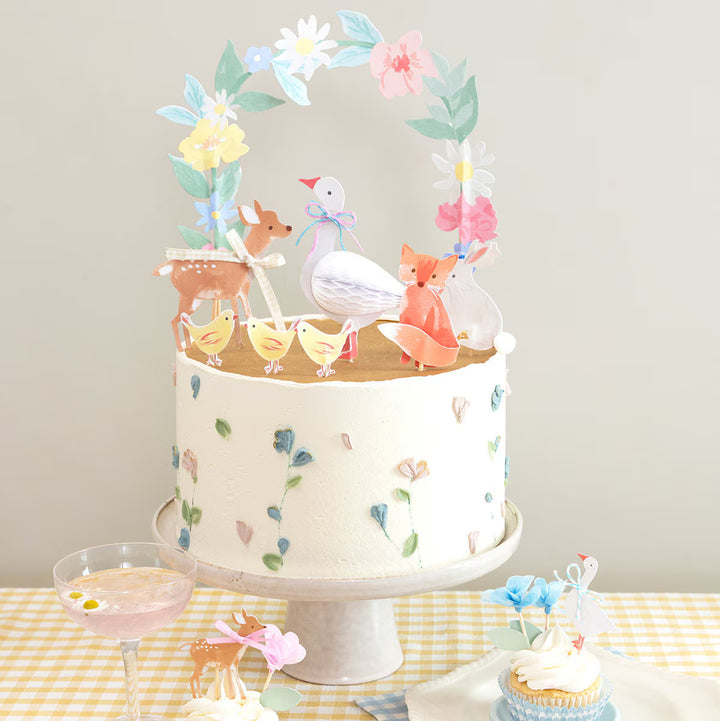 Little Animals Cake Toppers x 8