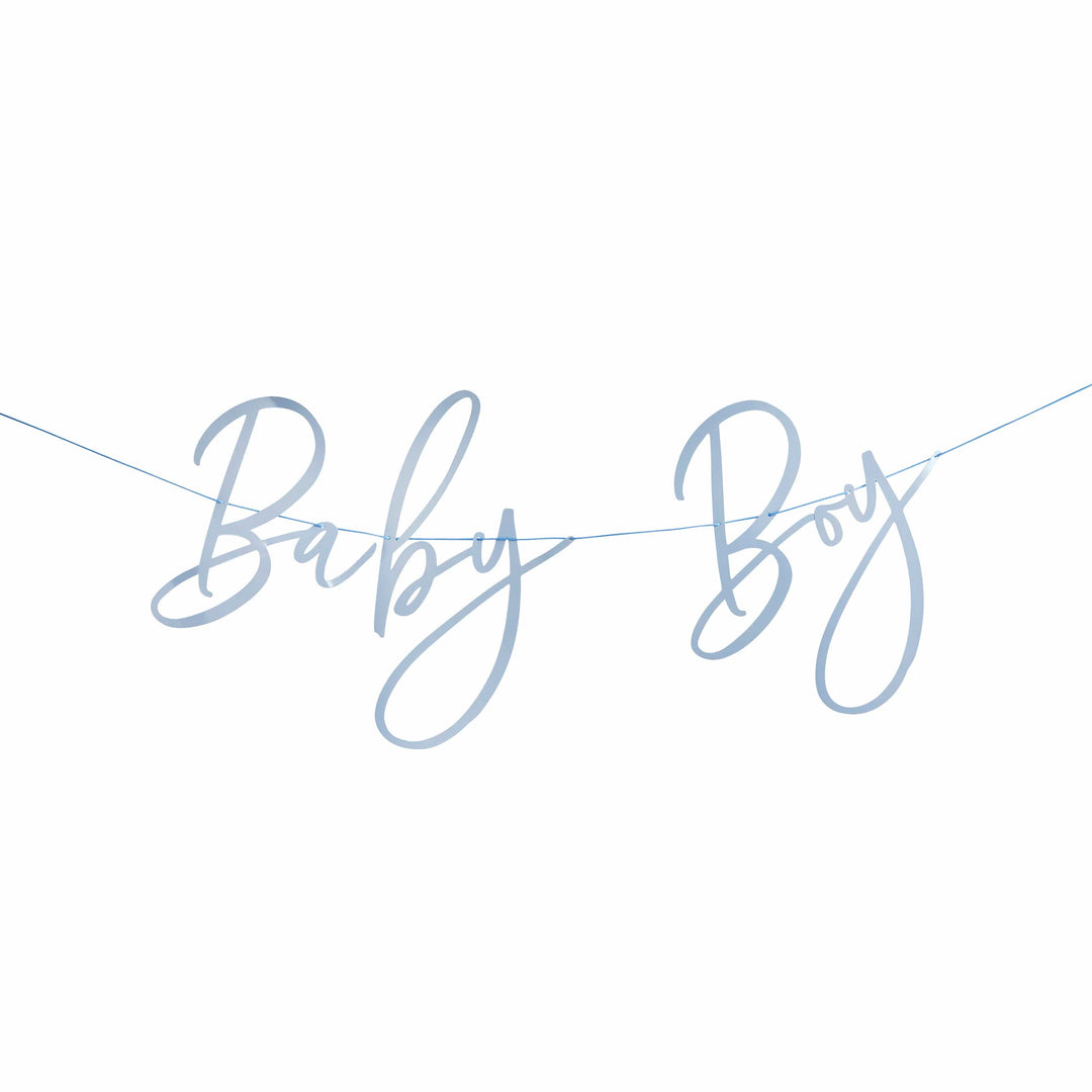 2m Blue Baby Boy Banner | Baby Shower Supplies UK Banners 2m Blue Baby Boy Banner