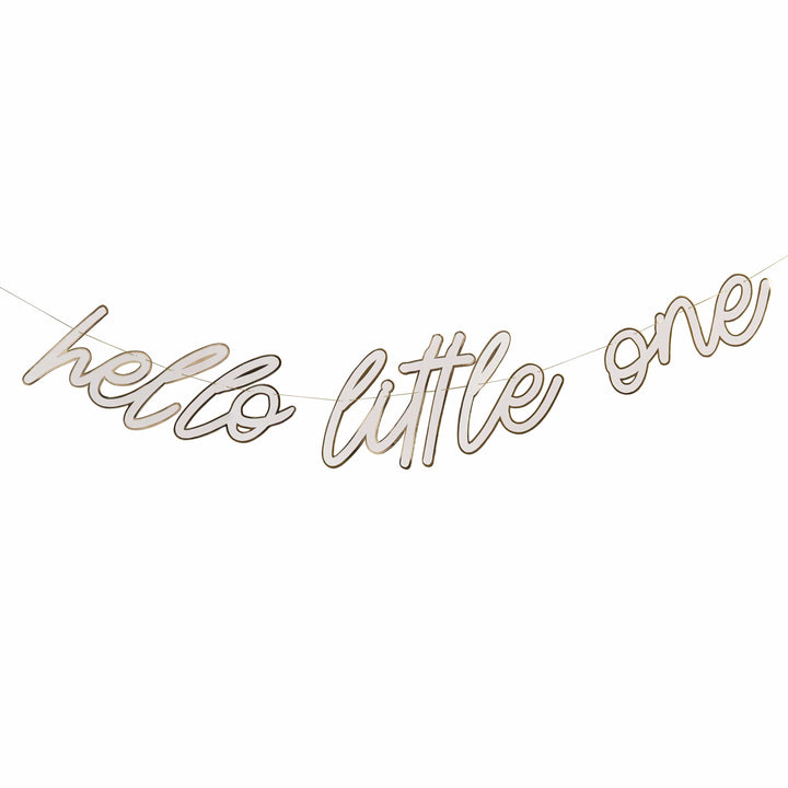 2m Hello Little One Card Banner | Baby Shower Supplies UK Banners 2m Hello Little One Card Banner