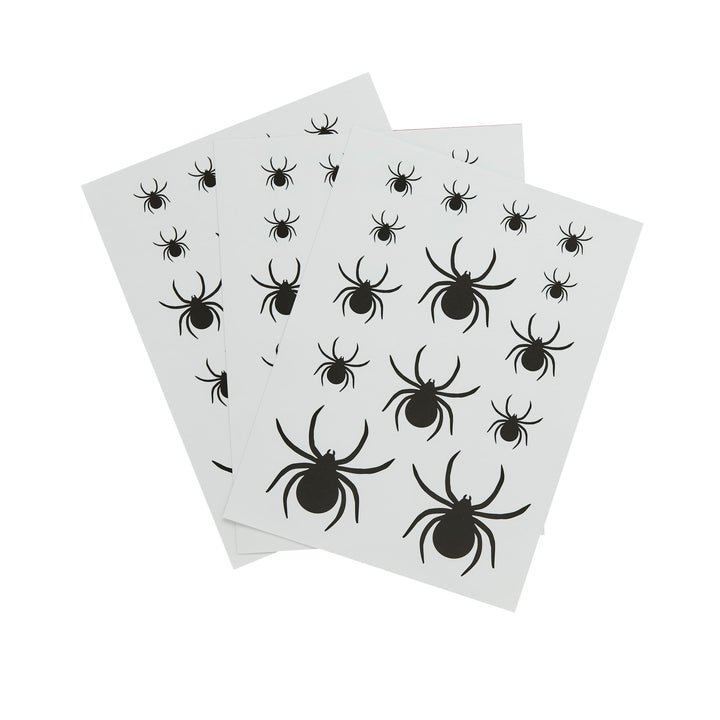3 Pack Spider Window Clings | Halloween Party Supplies UK Party Decorations 3 Pack Spider Window Clings
