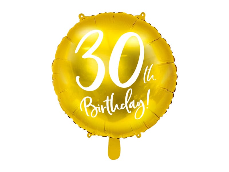 Balloons 30th Birthday Gold Foil Balloon