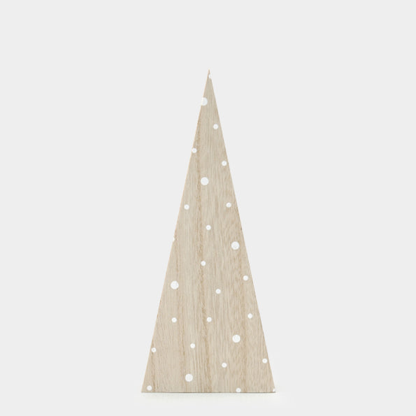 East of India Thick Standing Wooden Christmas Tree - Natural
