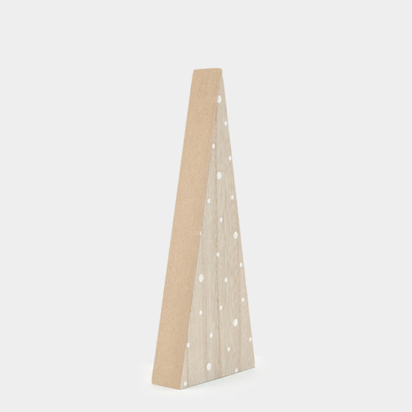 East of India Thick Standing Wooden Christmas Tree - Natural