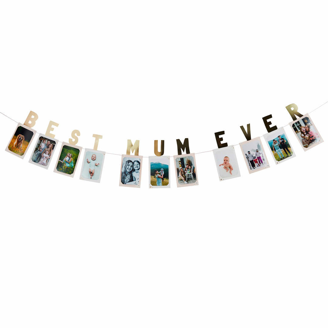 3m Best Mum Ever Photo Bunting | Mother&