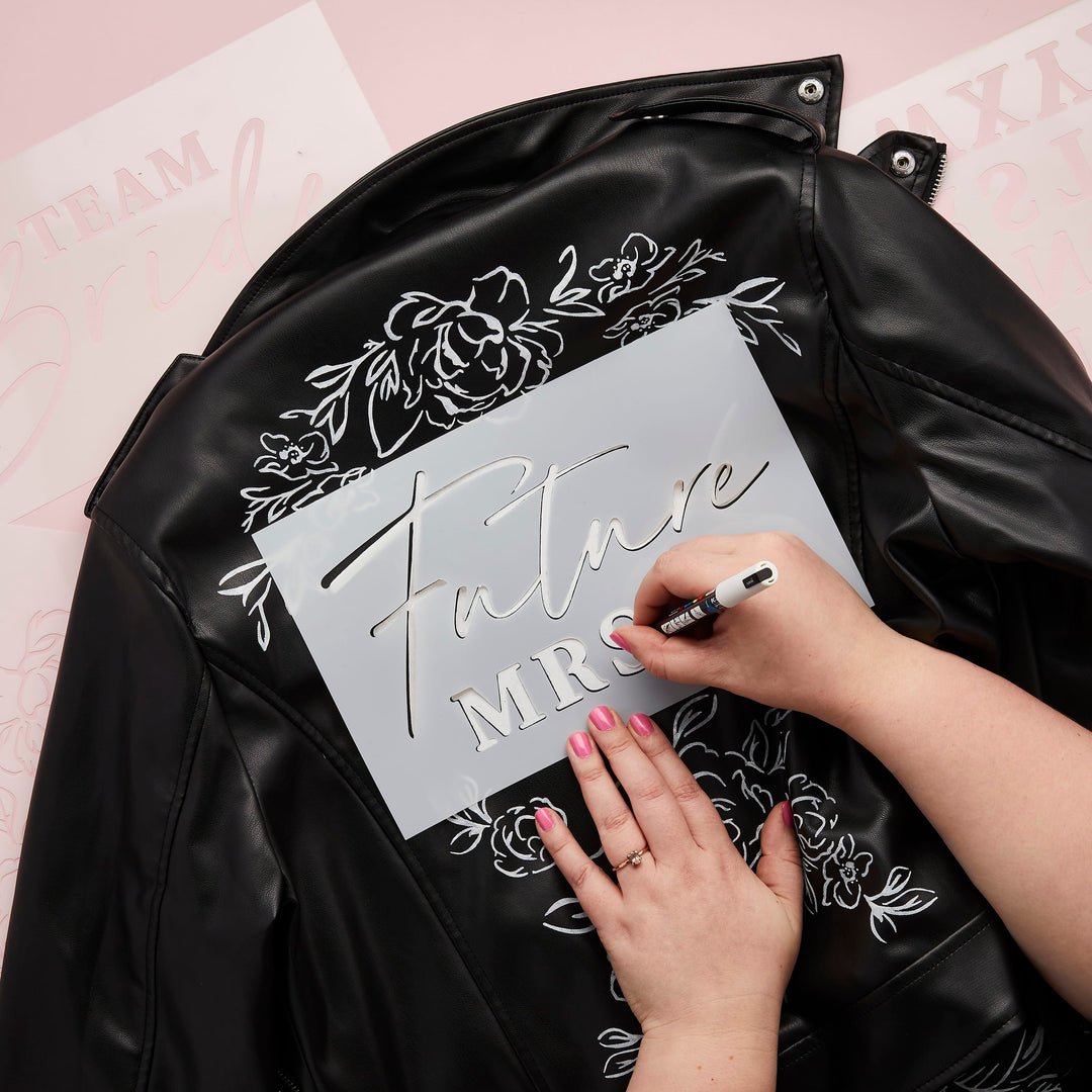 4 Piece Bride to Be Stencil | Hen Party Supplies UK Party Accessories 4 Piece Bride to Be Stencil