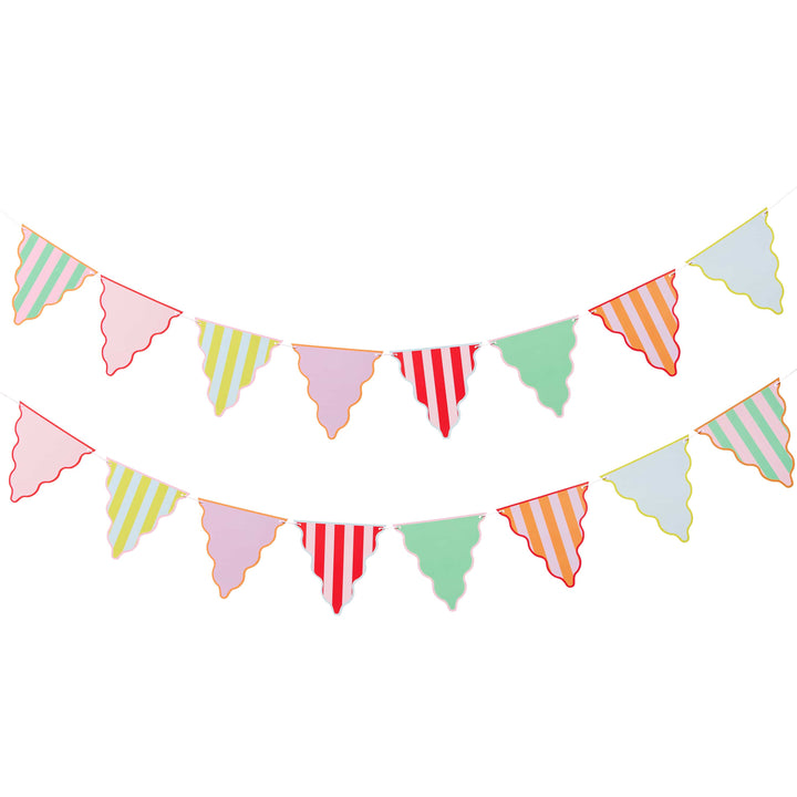 4m Bright Banquet Card Bunting | Birthday Party Supplies UK Banners 4m Bright Banquet Card Bunting
