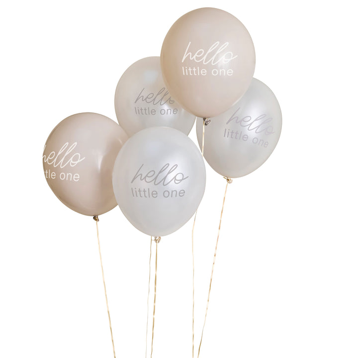 5 Pack Neutral Baby Shower 12" Latex Balloons | Baby Shower Supplies UK Balloons 5 Pack Neutral Baby Shower 12" Latex Balloons