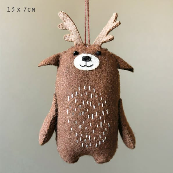 East of India Woodland Reindeer Christmas Tree Decoration Christmas Decoration East of India Woodland Animal Christmas Tree Decoration - Reindeer